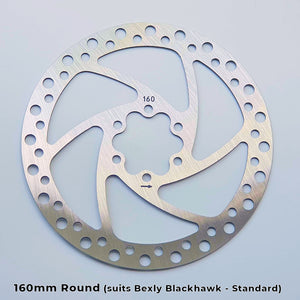 160mm (round) Disc Brake Rotor - Suits Bexly Blackhawk (Standard)