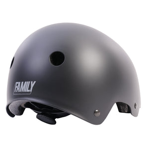 Family BMX Helmet - Matte Black Rear View