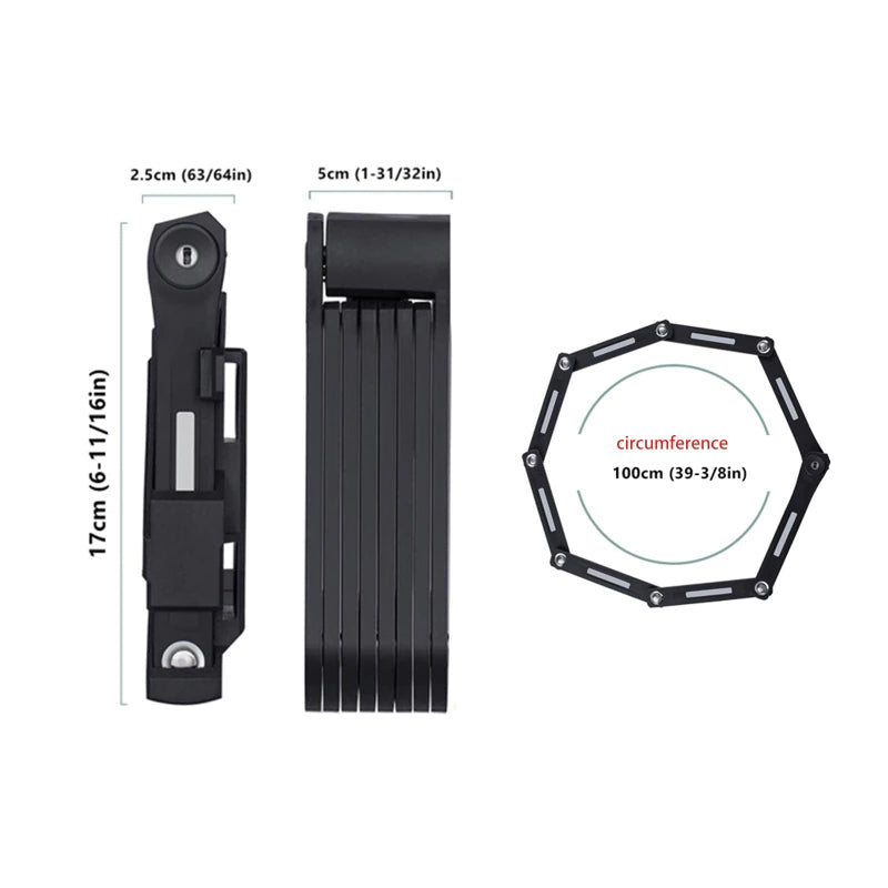 Cohesion Pagoda Folding Lock - Dimensions