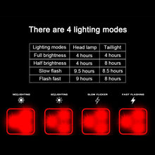 Load image into Gallery viewer, Light - Red Rear Waterproof Safety Light - 4 Lighting Modes - Full Brightness - Half Brightness - Slow Flash - Fast Flash
