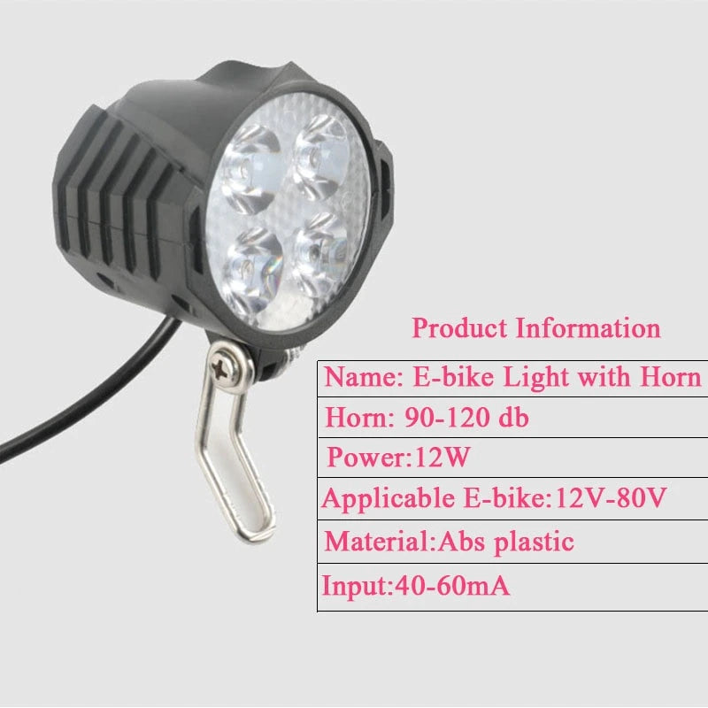 Light: Headlight and Horn (90Db) with Switch