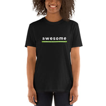 Load image into Gallery viewer, T-shirt: awesome (Black Short-Sleeve Unisex T-Shirt)
